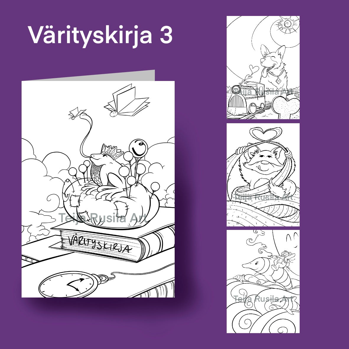 Teija Rusila Art | Värityskirja | Nr 3