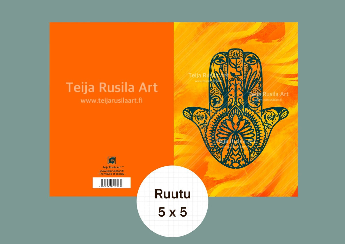 Teija Rusila Art | A5 vihko | The Waves of energy