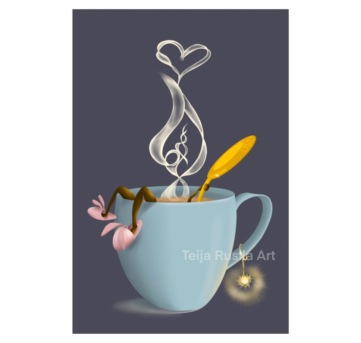 Teija Rusila Art | Ajatusten muki - postikortti