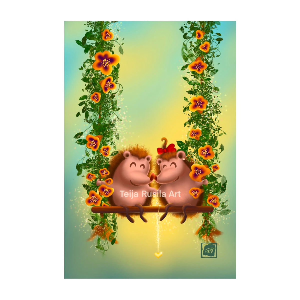 Teija Rusila Art | Kesäheili - postikortti