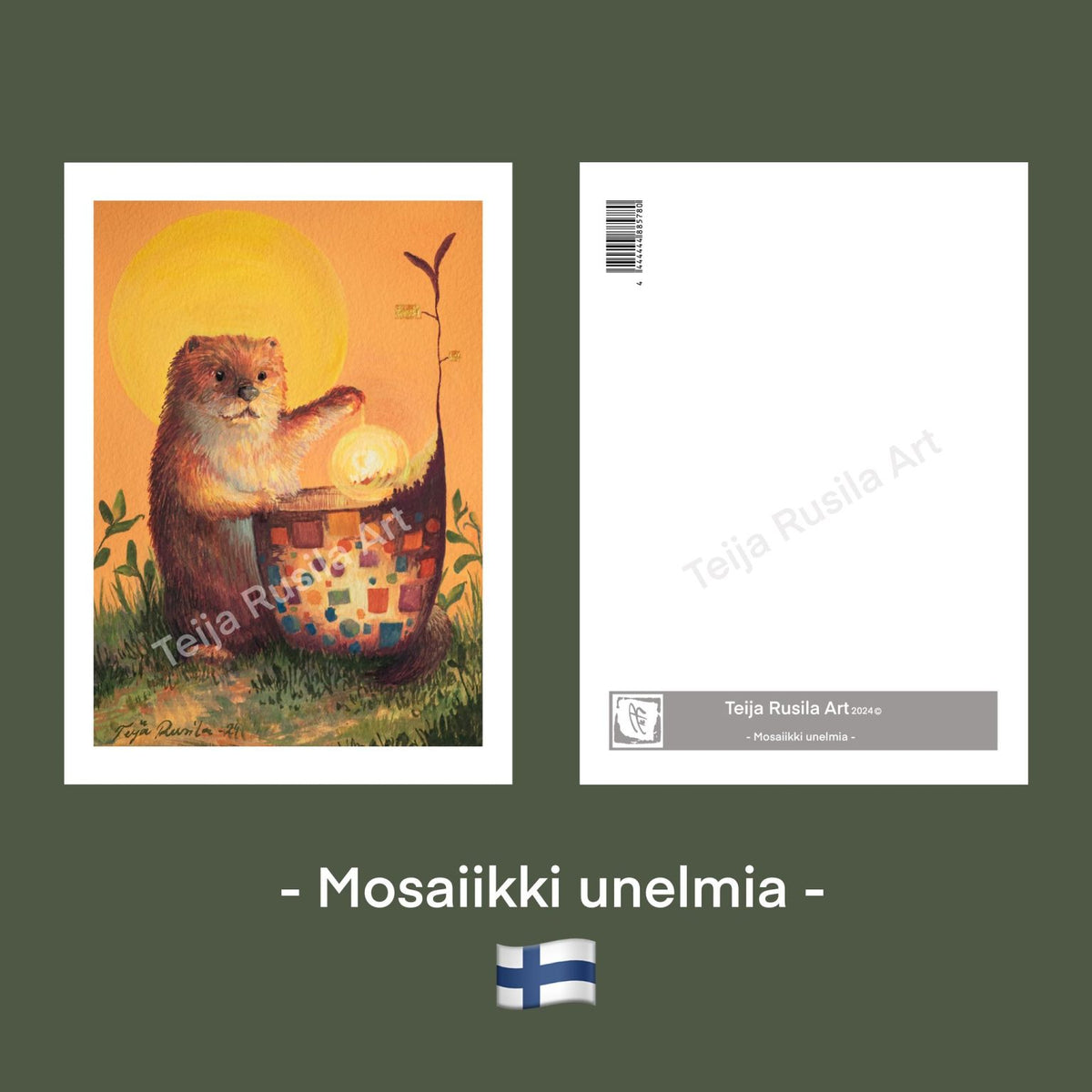 Teija Rusila Art | Mosaiikki unelmia - postikortti
