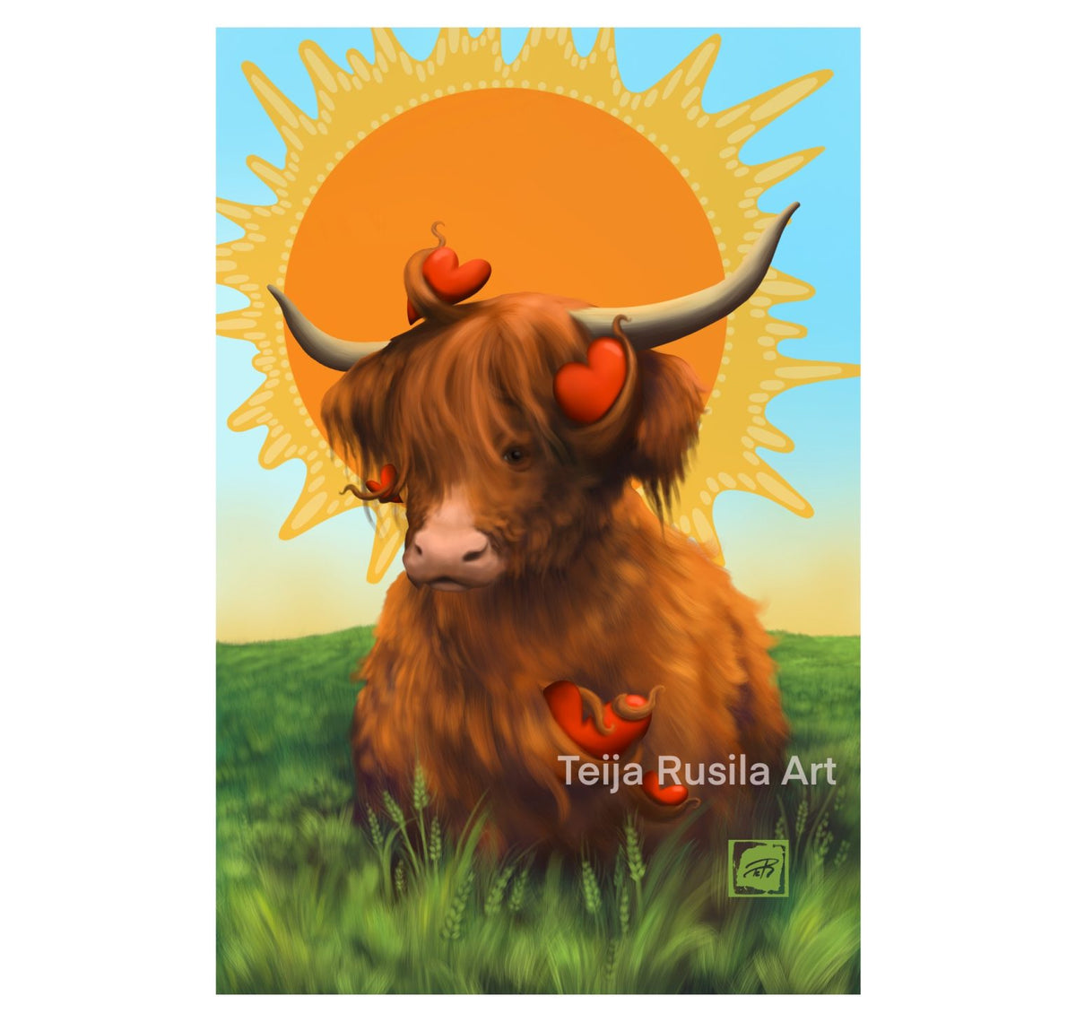 Teija Rusila Art | Sydämen kantamat - postikortti