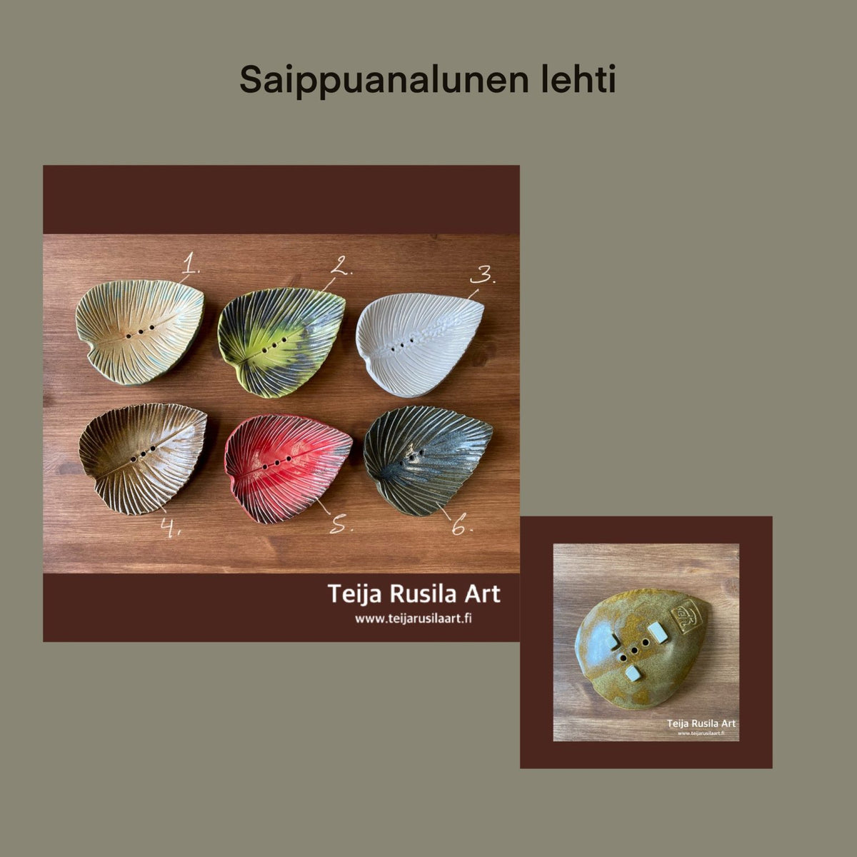 Teija Rusila Art | Saippuan alunen | Lehti