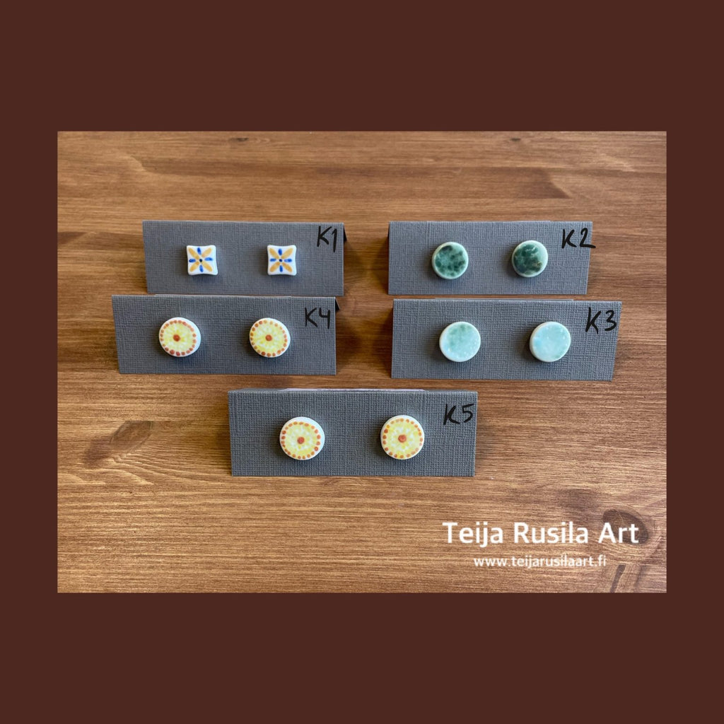 Teija Rusila Art | Keraamiset korvakorut
