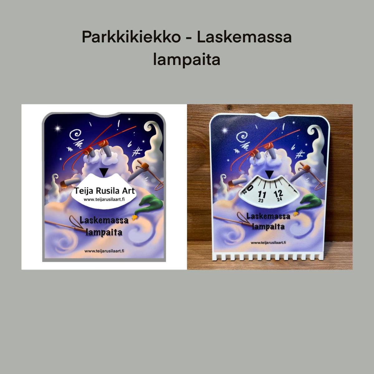 Teija Rusila Art | Parkkikiekko | Laskemassa lampaita
