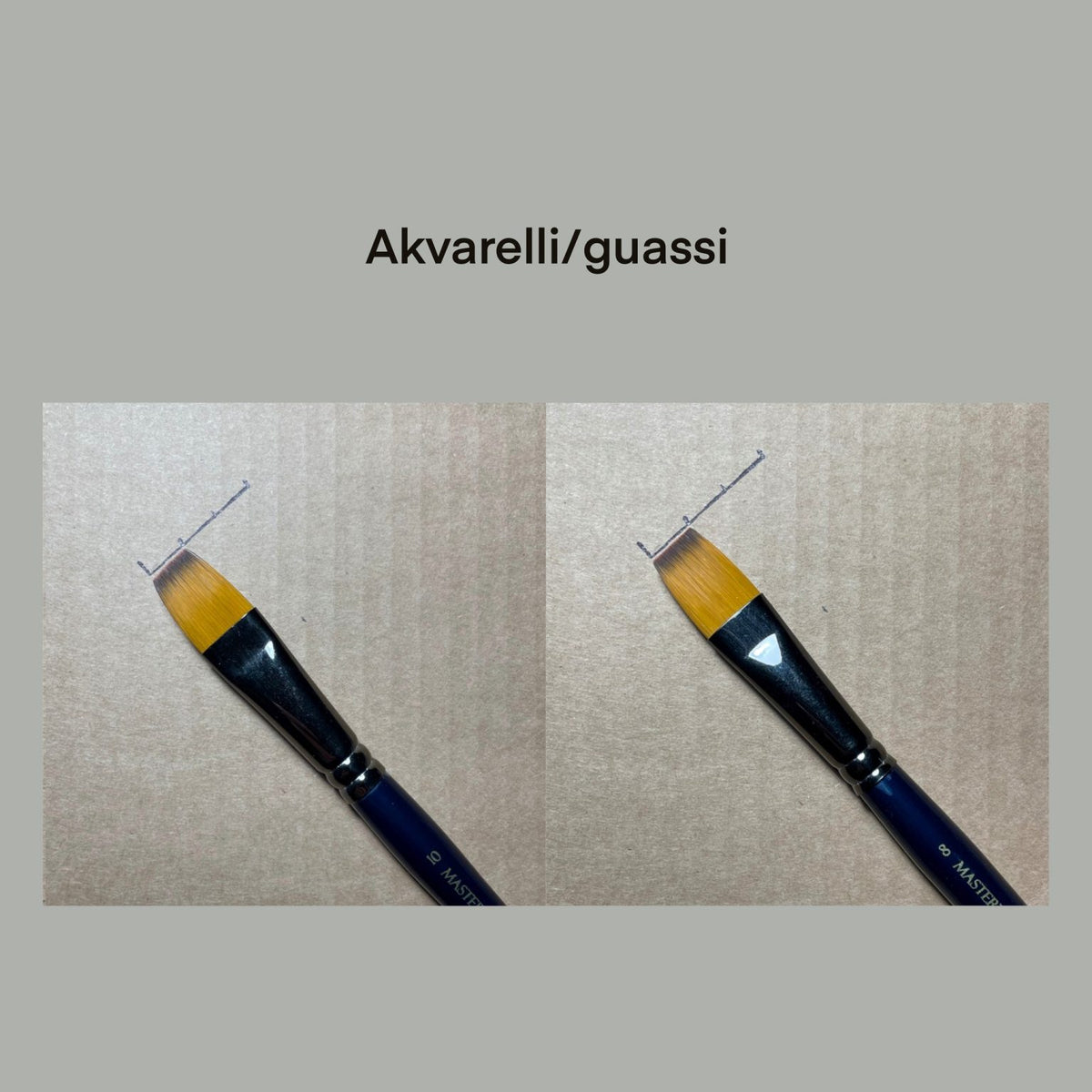Teija Rusila Art | Akvarelli / guassi sivellin | Leveä
